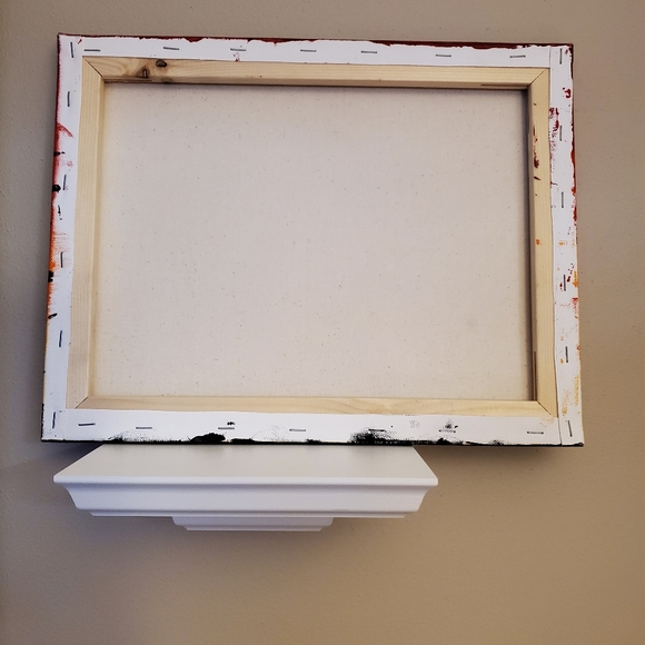 Black Tree Silhouette at Sunset Acrylic Painting - Picture 3 of 4